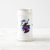 ヤングクランバッジ＋タータン祝祭ビアマグ ビールジョッキ (中央)