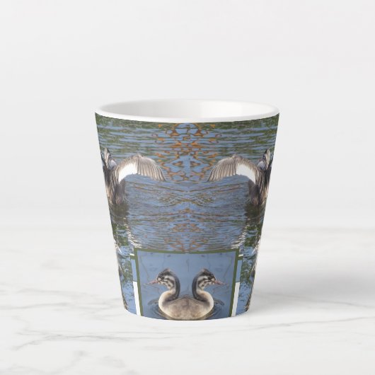 ヤンググレブバードデザインラテマグ カフェラテマグ (正面)