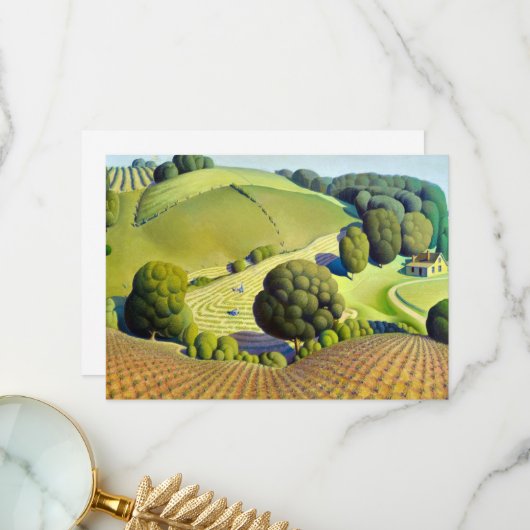 ヤングコーンバイグラントウッド サンキューカード (正面/裏面インサイチュ)