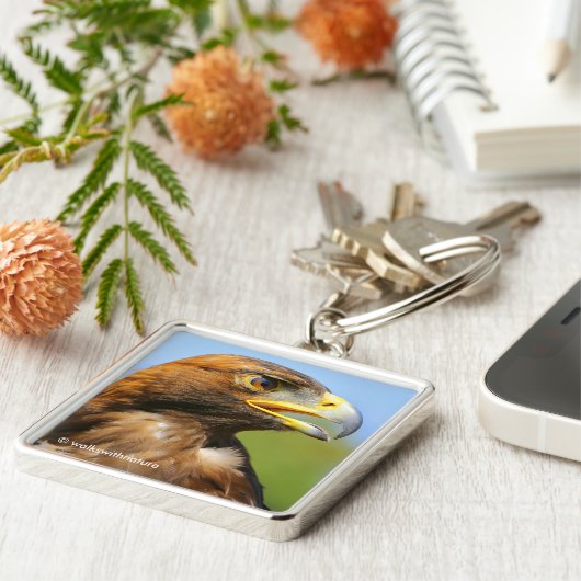 ヤングゴールデン素晴らしイーグルラプターのプロフィール キーホルダー (側面)