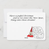 ヤングサンタ フラット ホリデー カード (裏面)