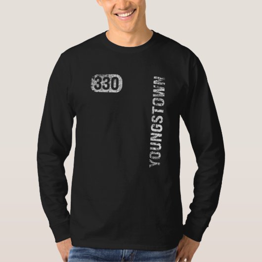 ヤングズタウン オハイオ州 330 エリアコード ヴィンテージ レトロ  Tシャツ (正面)