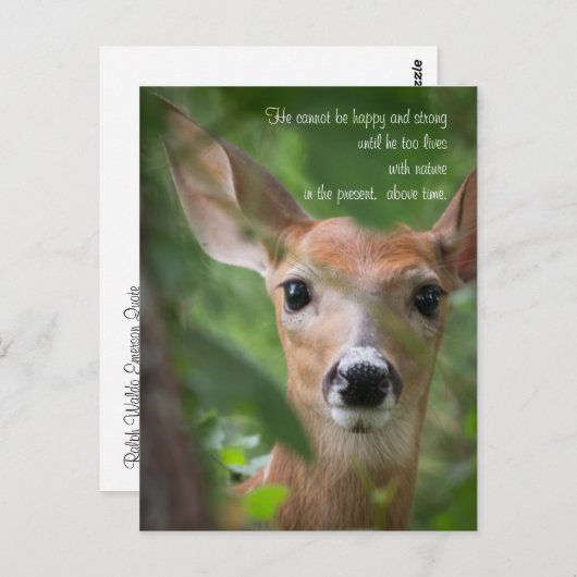 ヤングディアウィズエマーソン引用文 ポストカード (正面/裏面)