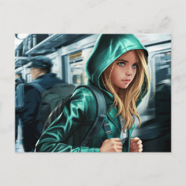 ヤングトラベラーイラストレーションはがき ポストカード