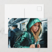 ヤングトラベラーイラストレーションはがき ポストカード (正面/裏面)