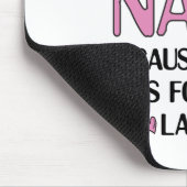 ヤングナラグラフィックナナクリップアートデザインおばあちゃんアート マウスパッド (コーナー)