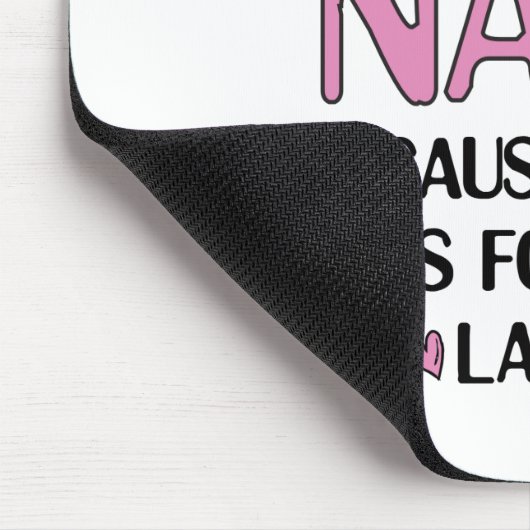 ヤングナラグラフィックナナクリップアートデザインおばあちゃんアート マウスパッド (コーナー)