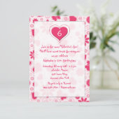 ヤングハート誕生日バレンタインパーティの招待状 招待状 (スタンド正面)