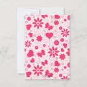 ヤングハート誕生日バレンタインパーティの招待状 招待状 (裏面)