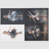 ヤングバレリナコラージュ1デクページ紙 薄葉紙 (正面)