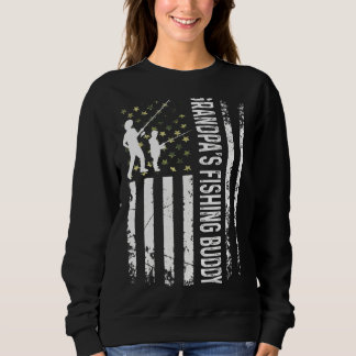 ヤングフィッシャーマングランドパズ魚釣りバディパパソンテ スウェットシャツ