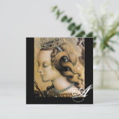 ヤングプリンセススウィート16パーティーモノグラム 招待状 (スタンド正面)