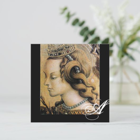 ヤングプリンセススウィート16パーティーモノグラム 招待状 (スタンド正面)