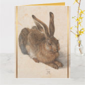 ヤングヘアデュラークリスマス誕生日ビッググリーティングC カード (黄色い花)