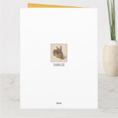 ヤングヘアデュラークリスマス誕生日ビッググリーティングC カード (裏面)