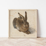ヤングヘア |アルブレヒト・デュラー ポスター<br><div class="desc">Young Hare (1502) by German artist Albrecht Durer.オリジナルのアートワークは自然勉強水絵画色の茶色のウサギである。デザインツールを使用してイメージのカスタム文字を追加したり、イメージをカスタマイズする。</div>
