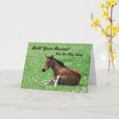 ヤングホース誕生日カード カード (黄色い花)