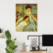 ヤングマザー裁縫 ポスター (ホームオフィス)