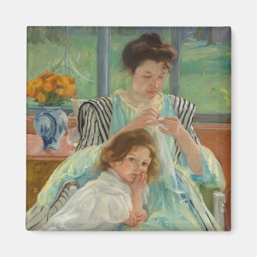 ヤングマザー裁縫 マグネット (正面)