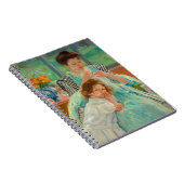 ヤングマザー裁縫 |メアリー・カッサット ノートブック (右側)