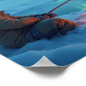 ヤングマンアイス魚釣り ポスター (角)