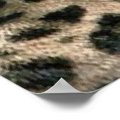 ヤングレオパードかわいいアートギフト ポスター (角)