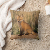 ヤングレッドキツネアットゴールデンアワー クッション (ブランケット)