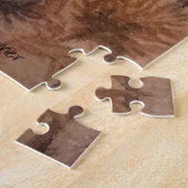 ヤングレッドキツネ&カロライナウォレンウォーターカラーアート ジグソーパズル (側面)