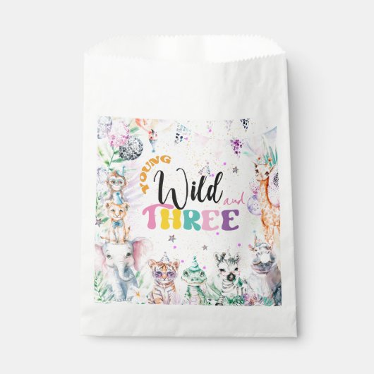 ヤングワイルドアンドスリーサファリアニマルガール誕生日 フェイバーバッグ (正面)