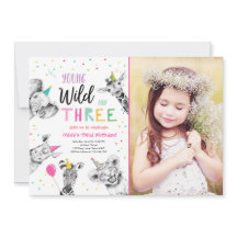 ヤングワイルドアンドスリーサファリパーティー動物誕生日