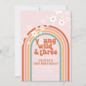 ヤングワイルドスリーグルービーデイジーレインボー3日 招待状 (正面)