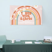 ヤングワイルドスリーグルーヴィレインボーデイジー誕生日 横断幕 (トレードショー)