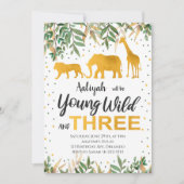 ヤングワイルドスリーサファリ招待状 招待状 (正面)