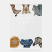 ヤングワイルドスリーサファリ誕生日歓迎 アクリルサイン (正面)