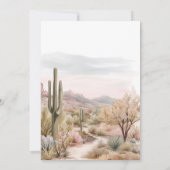 ヤングワイルドスリーデザート女性のカーボーイ誕生日 招待状 (裏面)