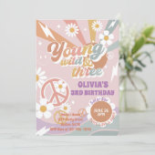 ヤングワイルドスリーピーチラブパーティー3歳 招待状 (スタンド正面)