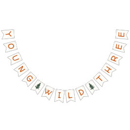 ヤングワイルドスリーフォレスト誕生日バナー バンティングフラッグ