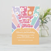 ヤングワイルドスリー レトロサンシャイン レインボーデイジー 招待状 (スタンド正面)