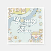 ヤングワイルド3レトロレインボー3日 スタンダードカクテルナプキン (正面)