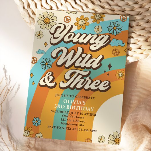 ヤングワイルド3レトロレインボー3日 招待状