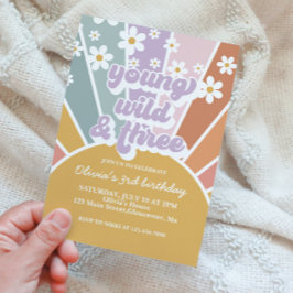 ヤングワイルド3 レトロサンシャインレインボーデイジー 招待状