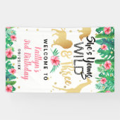 ヤングワイルド&スリーガールズサードガールウェルカム誕生日 横断幕 (横)