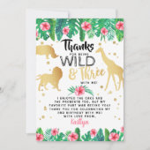 ヤングワイルド&スリーガールズサード誕生日 サンキューカード (正面)