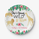 ヤングワイルド&スリーガールズサード誕生日 ペーパープレート (正面)