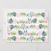 ヤングワイルド&スリーピンクサファリ誕生日 招待状 (裏面)