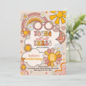 ヤングワイルド&スリーフラワーパワーレインボー誕生日 招待状 (スタンド正面)