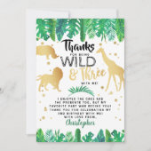 ヤングワイルド&スリーボーイズ第3誕生日 サンキューカード (正面)