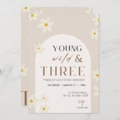 ヤングワイルド&スリー誕生日招待状 招待状 (正面/裏面)