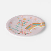 ヤング野生と3つのレトロボホパーティー紙プレート ペーパープレート (アングル)