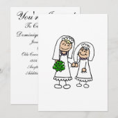 ヤング·アンド·オールド·ブライド 招待状 (正面/裏面)